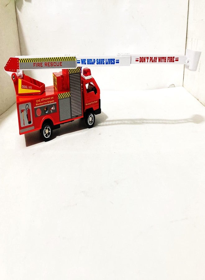 Shinsei Toy Car for Kids-Model-Fire Truck-Pull Back Action-with Movable and Collapsible Ladder0-Made in India-for Boys and Girls Above 3 Years,Red - Image 5